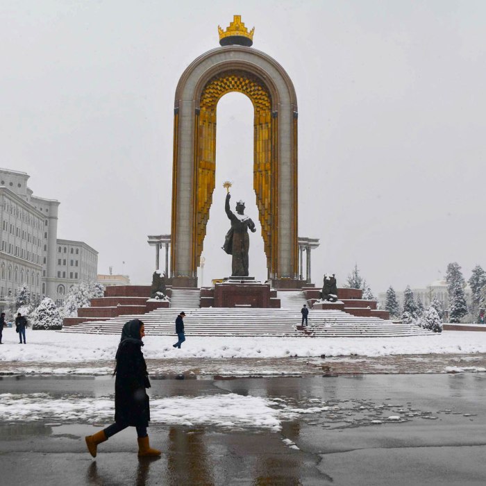 Горы Памира зимой