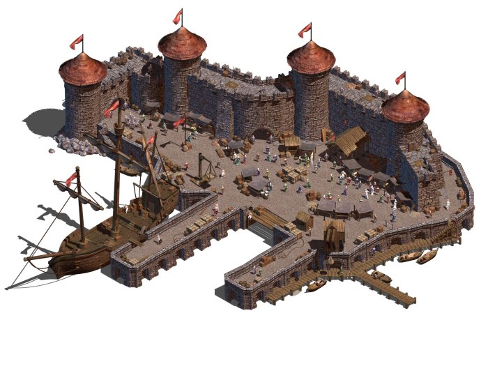 Ролл 20 ДНД Battle Map замок
