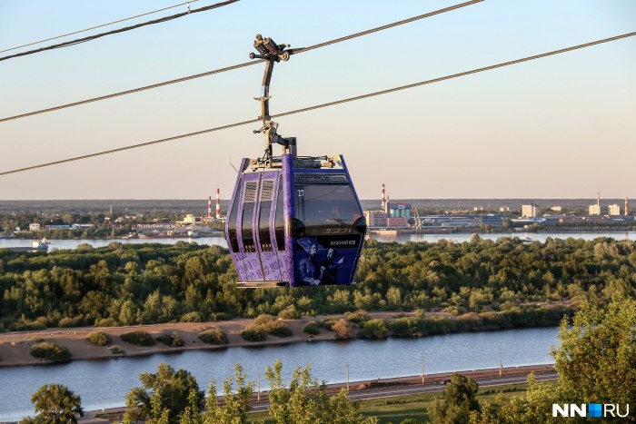 Канатная дорога Нижний Новгород осень