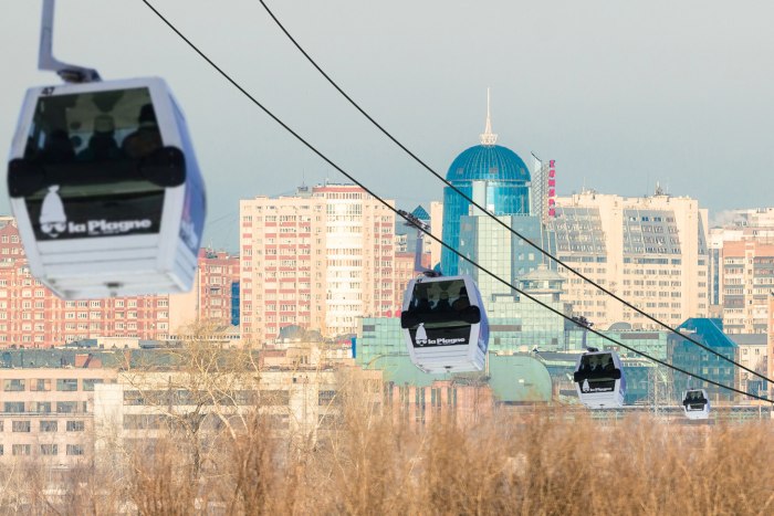 Канатная дорога в Нижнем Новгороде летом