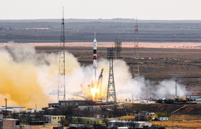 Космодром Байконур на закате