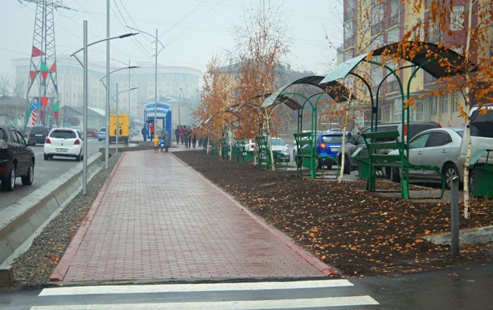 Город Ош улица Киргизстана