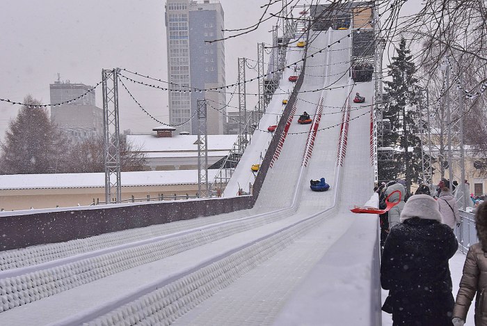 Парк Маяковского Екатеринбург горка 2022