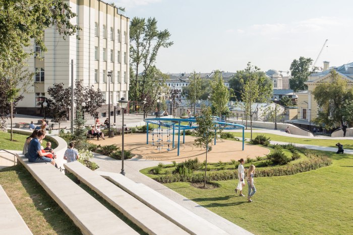 Парк в Спасоглинищевском переулке, Москва